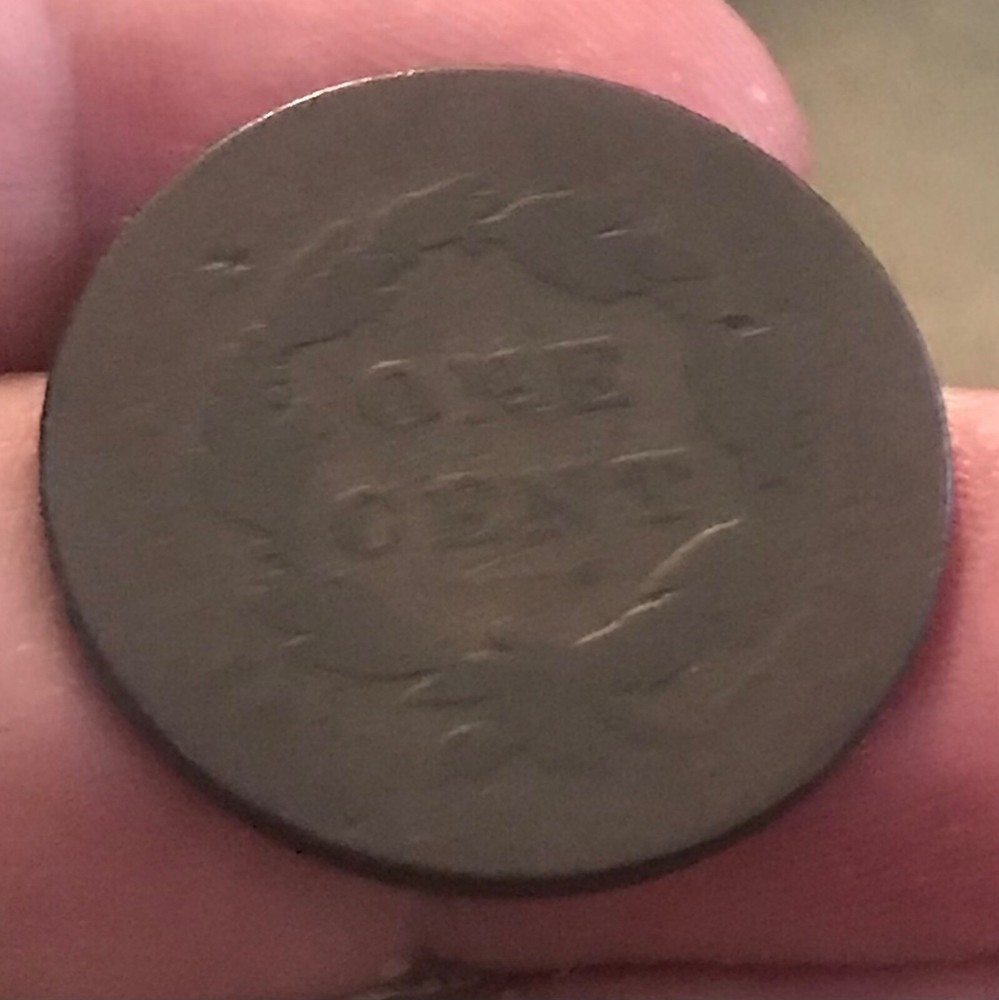 1823 Coronet head Large cent, G/ AG, scarce