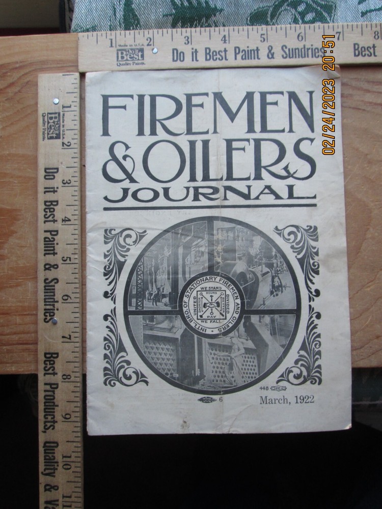 firemen & Oilers Journal mar 1922