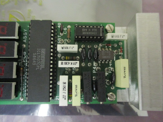 Tegal 00755601 Temperature Display Board, PCB, 411210