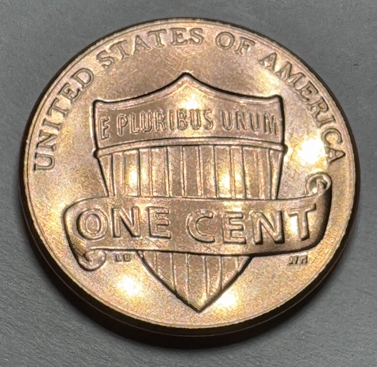 2012-D Lincoln Shield Penny Uncirculated from US Mint Set. Uncirculated BU