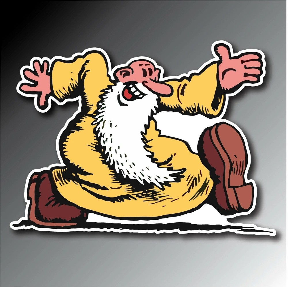MR. NATURAL CRUMB' COMIC Sticker Decal XV