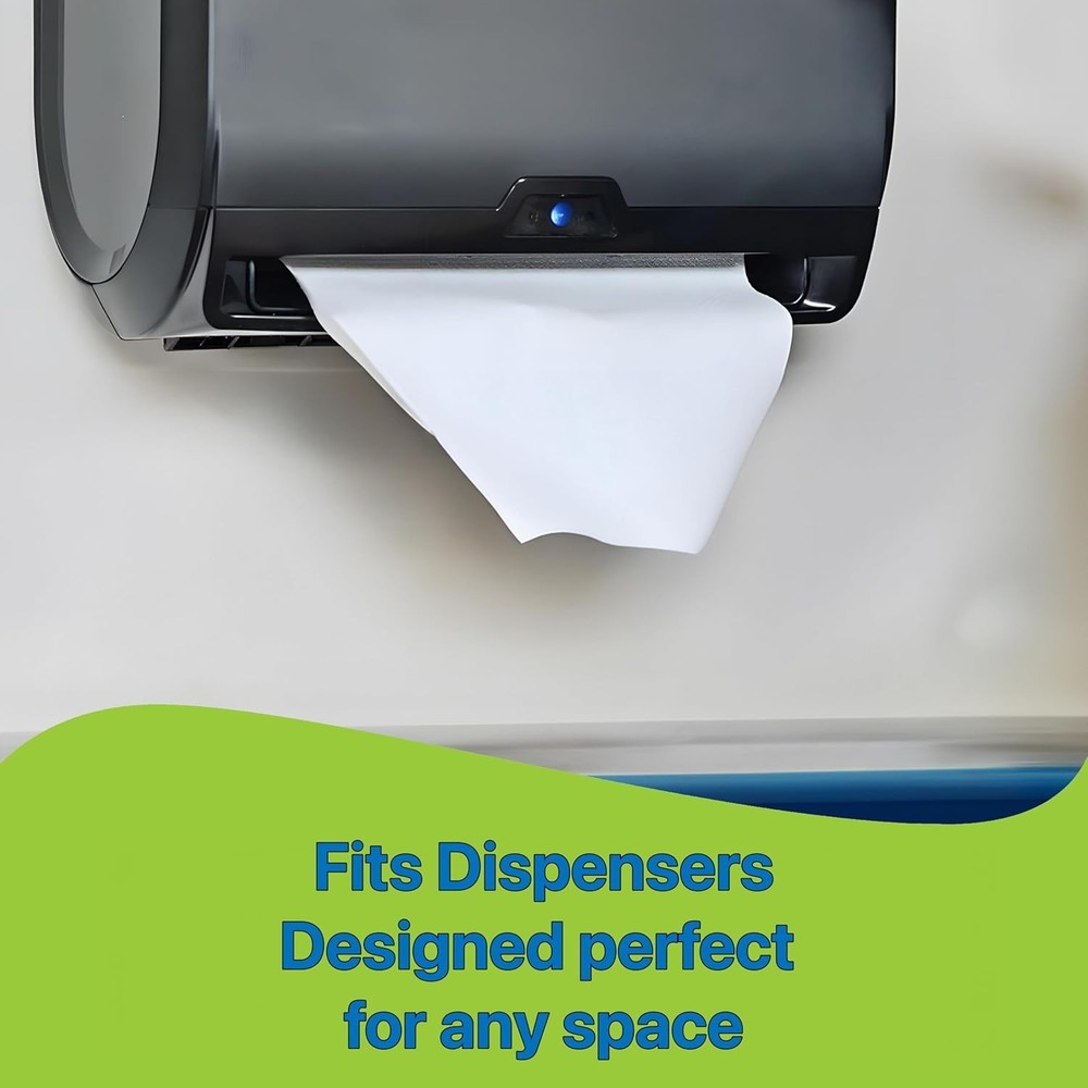 Generous 8" Eco-Friendly Hand Towels - 350 Sheets Compatible with Tork Systems