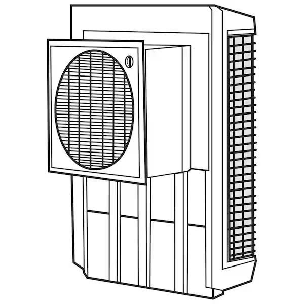 Narrow Profile Window Cooler Replacement Pump , Thermal overload feature