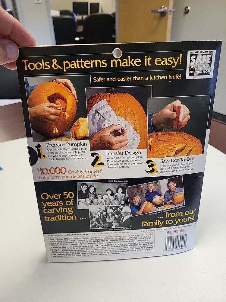 Vintage Fun 1999 Pumpkin Masters - 8 New Patterns Volume 10 - Stencils Only