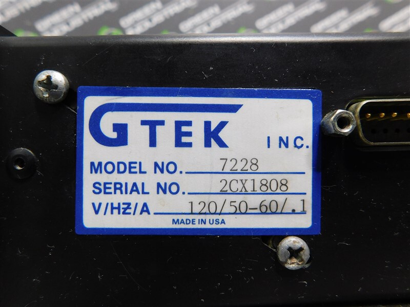 USED GTEK 7228 EPROM Programmer 120V 50/60 Hz .1 A
