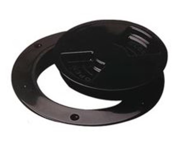 Sealect Designs Deck Plate 6 inch Quarter Turn - Black
