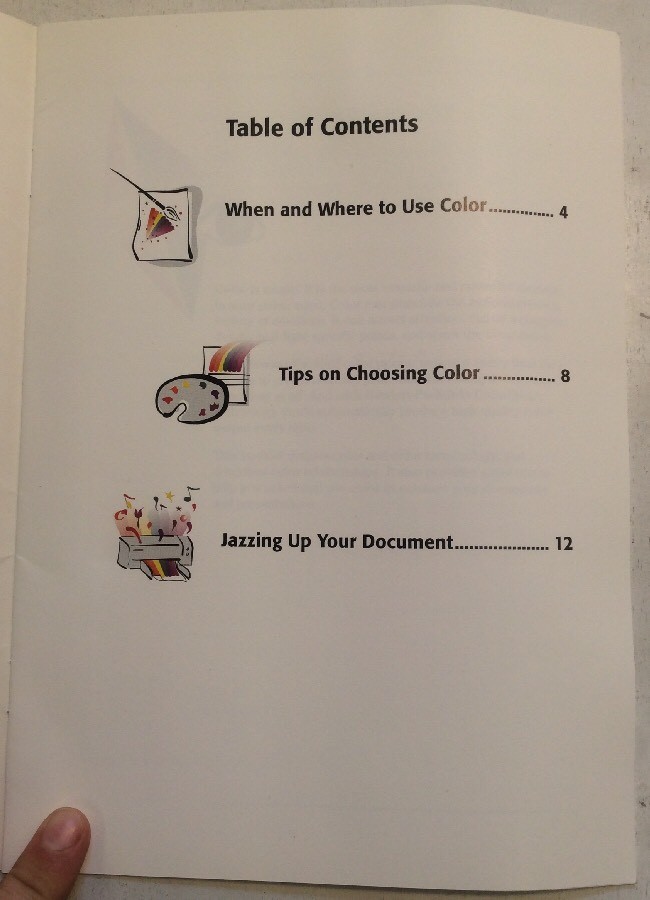 Hewlett Packard HP Creating Colorful Documents Manual Guide English
