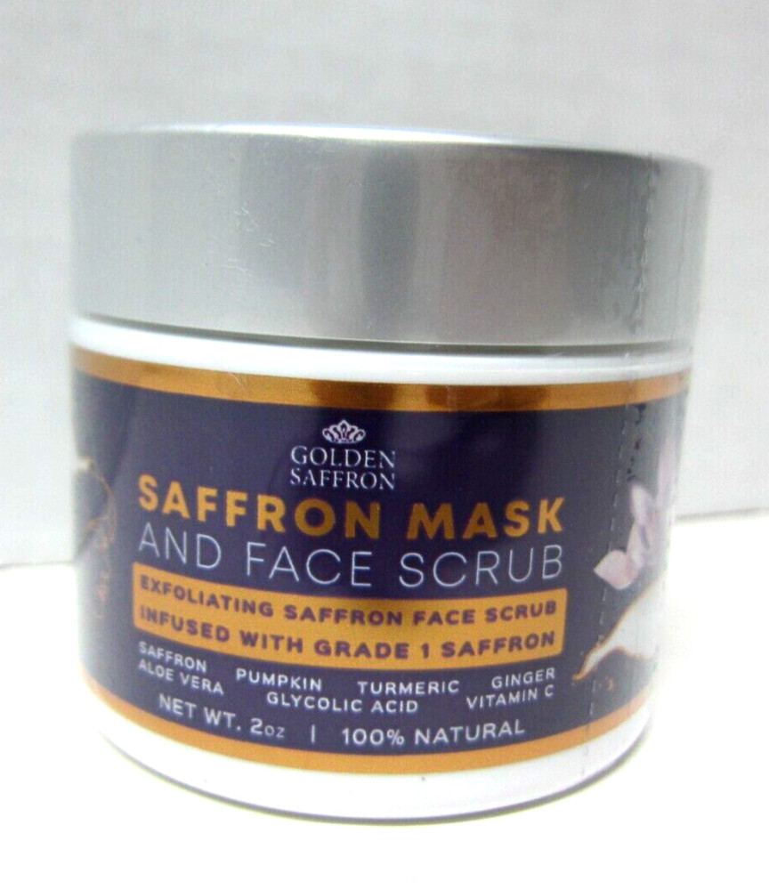 Golden Saffron Exfoliating Face Mask Scrub Cleanser