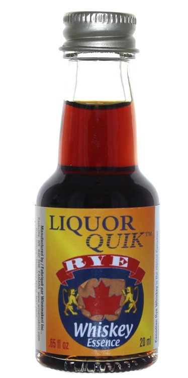 Liquor Quik Natural Whiskey/Bourbon Essence 20 mL (Canadian Rye Whiskey)