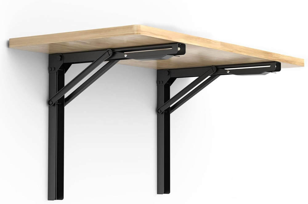 Ultrawall Wall Mounted Folding Workbench, Heavy Duty Foldable Work Table, Collap