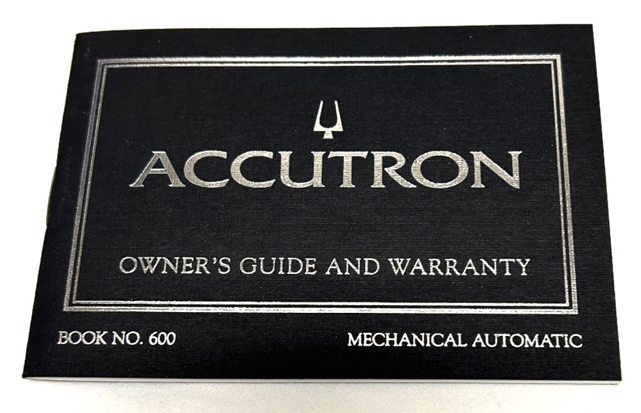 Accutron Owner's Guide and Warranty