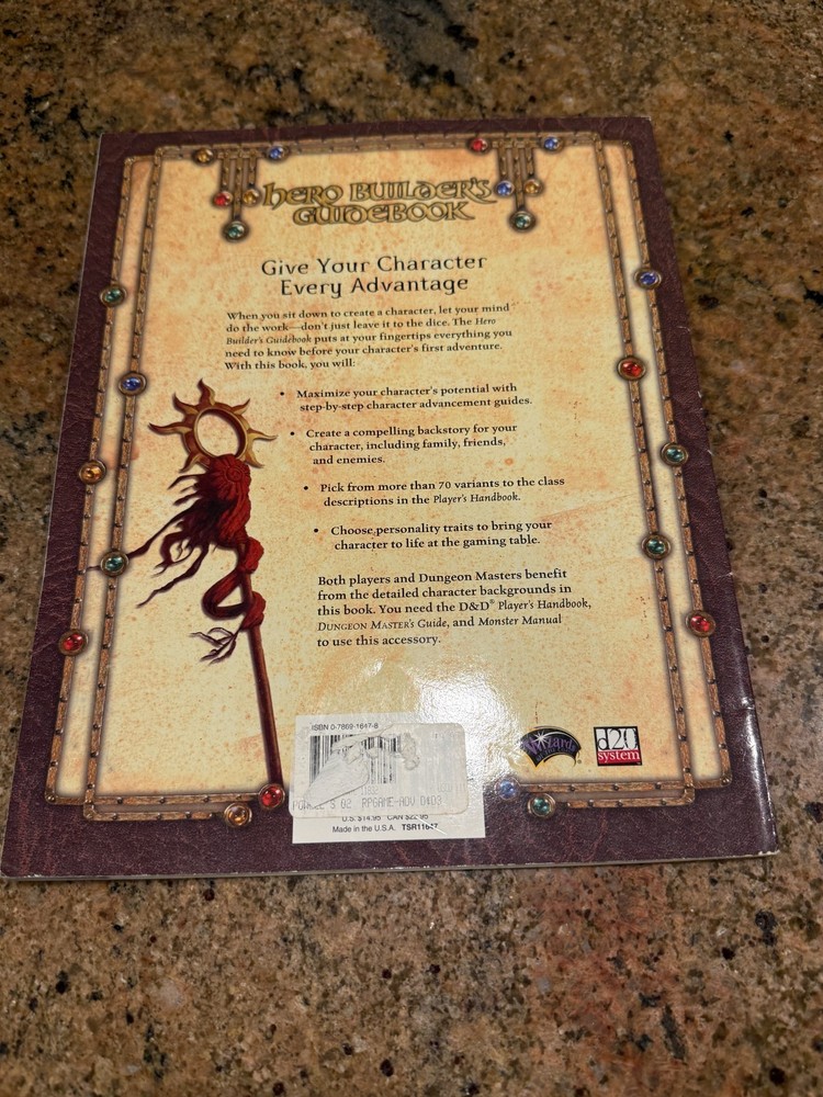 Dungeons & Dragons Hero Builder's Guidebook free shipping