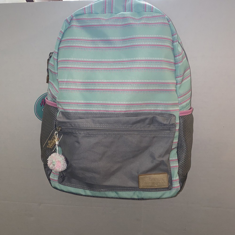 3 HAPPY HOOLIGANS Backpack  by Jadelynn Brooke (Boss Babe/Mint Stripe) NWT
