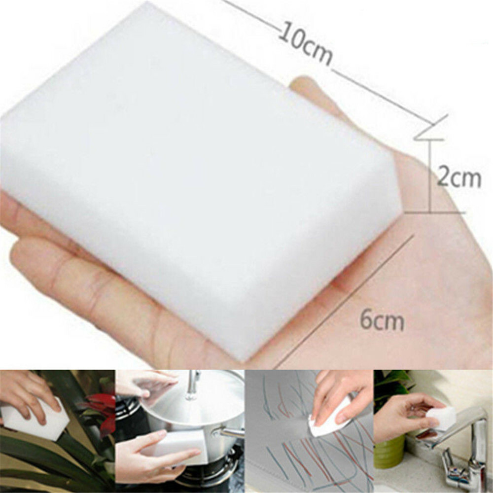 10-100Pcs Magic Sponge Eraser Cleaning Multi-function Foam Melamine Cleaner US