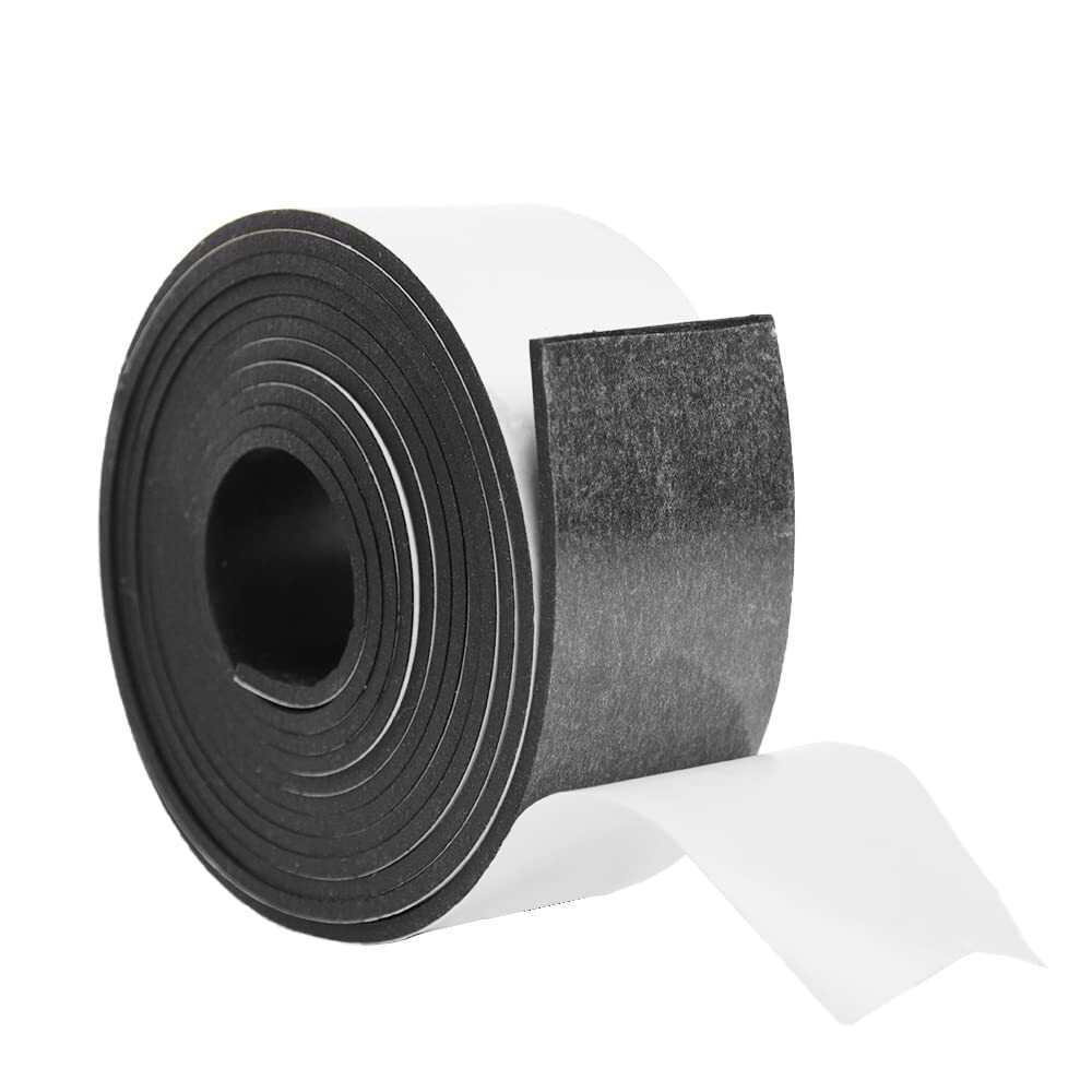 Neoprene Solid Rubber Strips with adhesive backing 1/8 .125" Thick X 2" Wide ...