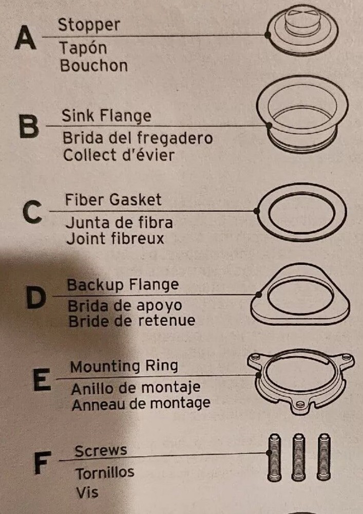 INSINKERATOR Top Flange W/ Topper For Garbage Disposal