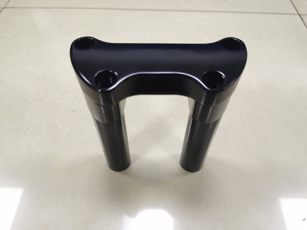 5.5" Handlebar Riser 1" Top Clamp Black For Harley Dyna Softail Fat Boy FLSTF
