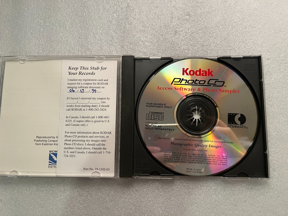KODAK Photo CD Access Software & Photo Sampler CD-ROM