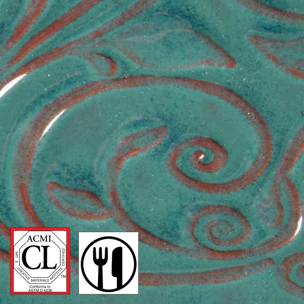 AMACO Opalescent Glaze Turquoise