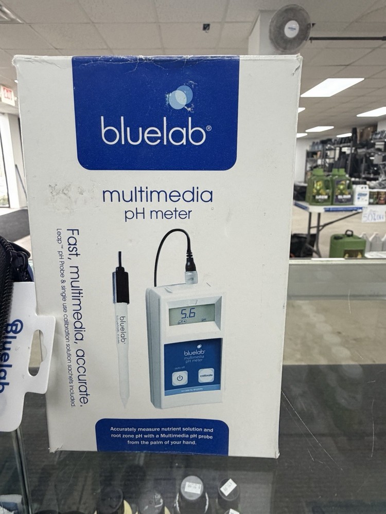 Bluelab Multimedia pH Meter / w Leap Probe & Meter Case Bundle