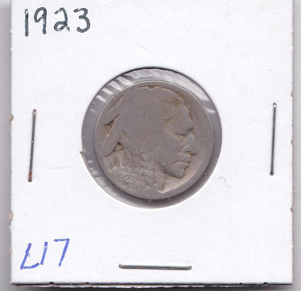 1923 Buffalo Nickel Acid Dated L17