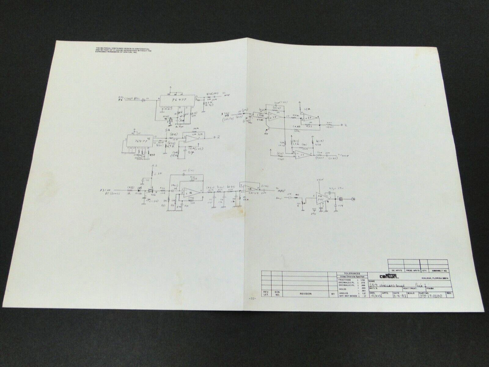 Vintage 1981 Vanguard Arcade Service Manual (Please Read Description)