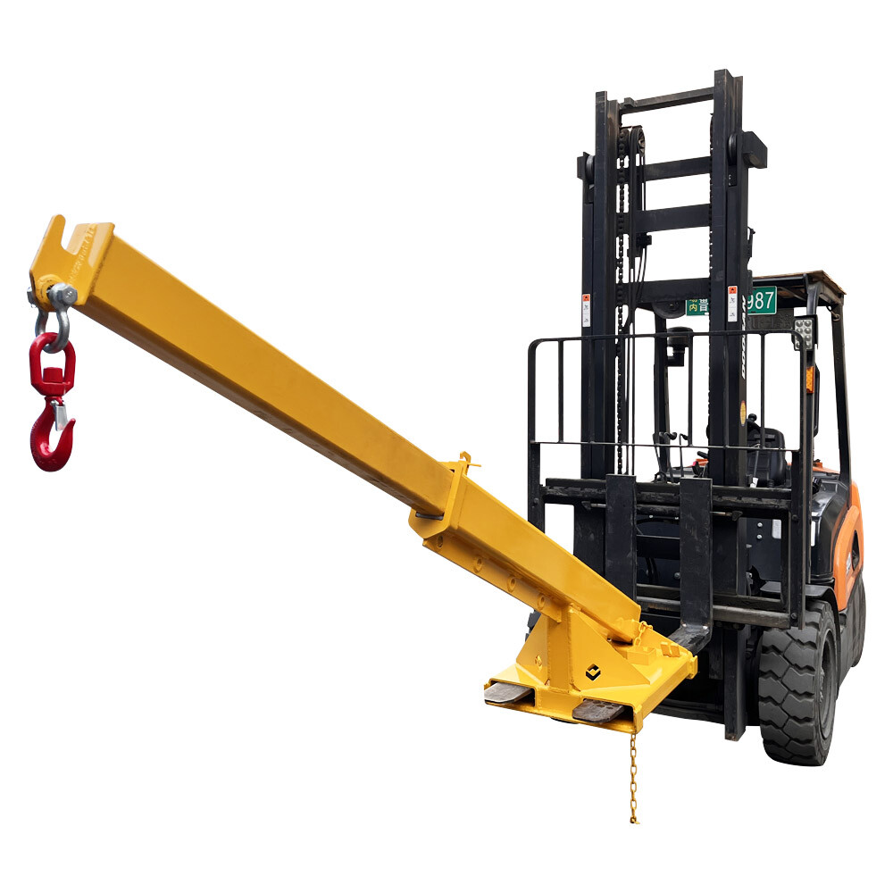 Forklift Adjustable Mobile Crane Lifting Hoist Truss Jib Boom Hook