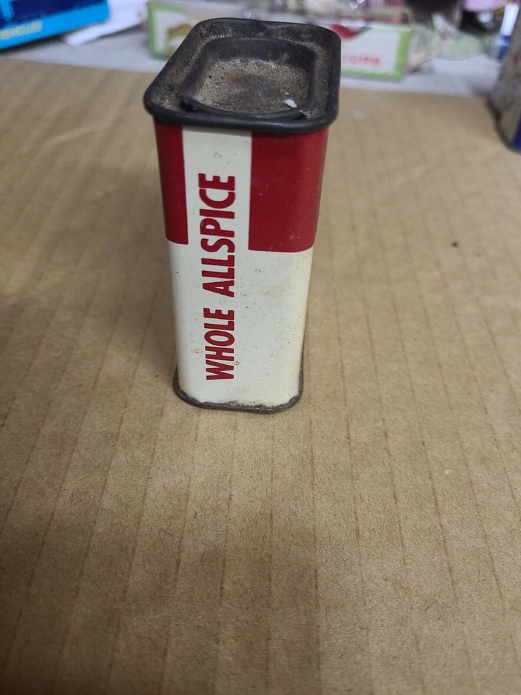 Kroger Whole Allspice Spice Tin Vintage empty
