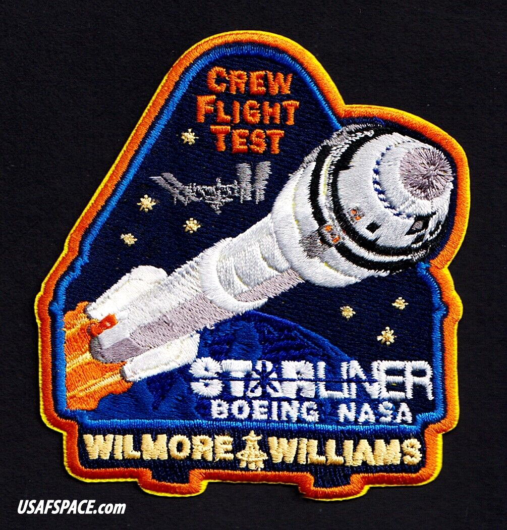 Authentic-BOEING STARLINER CREW FLIGHT TEST-NASA-A-B Emblem SPACE Mission PATCH