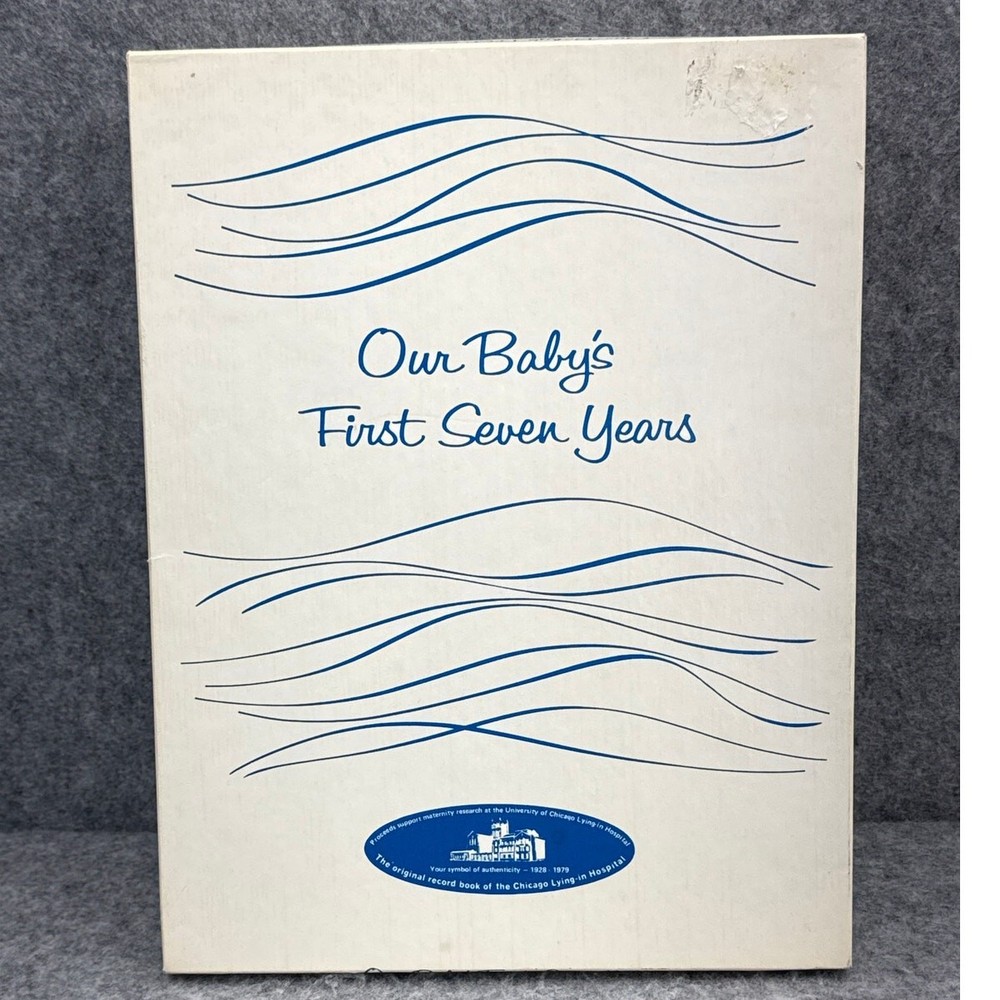 Vintage Our Baby's First Seven Years Milestone Memory Book