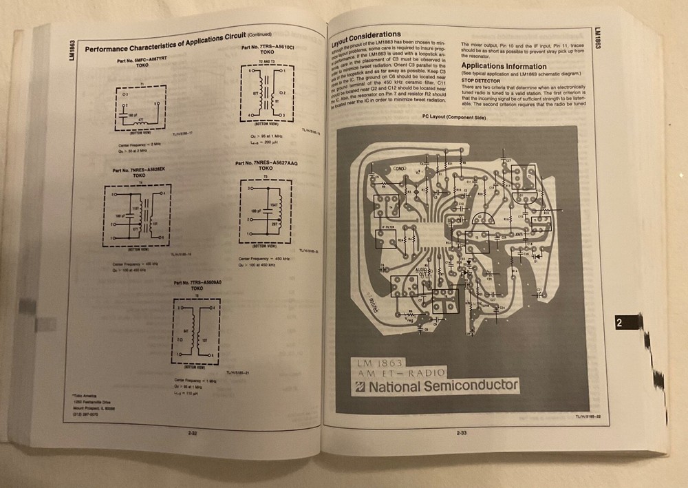 NATIONAL SEMICONDUCTOR 1989 Special Purpose Linear Devices Databook