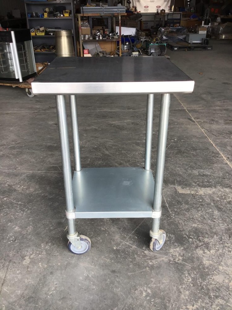 Regency 24" Square Stainless Commercial Kitchen Table/Cart