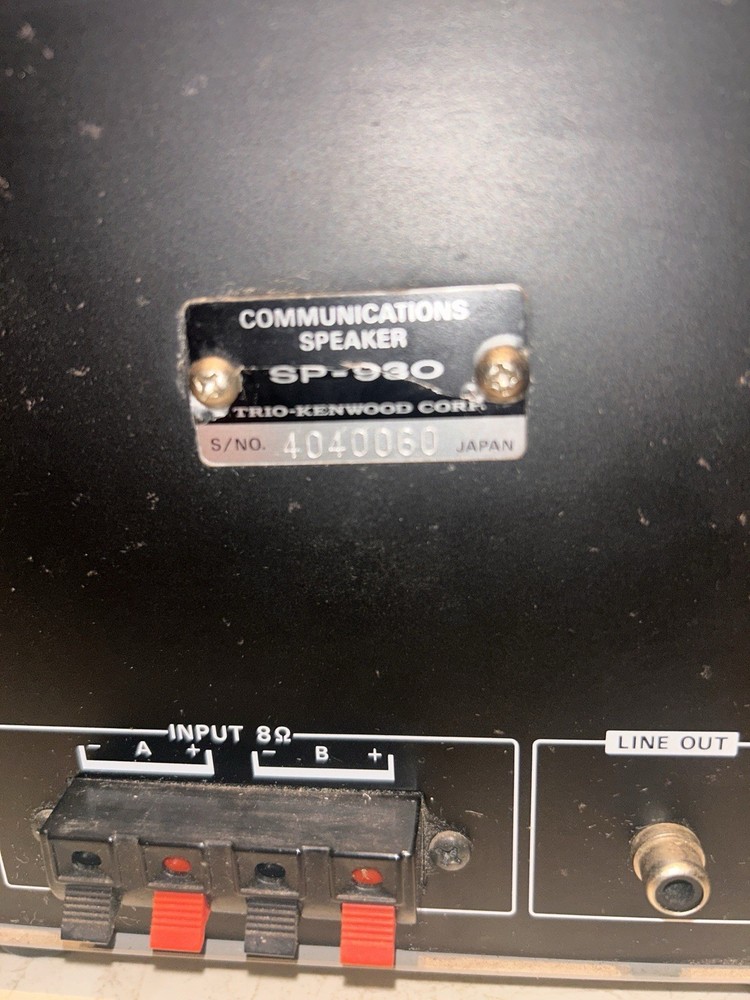 KENWOOD SP930 SPEAKER/FILTER