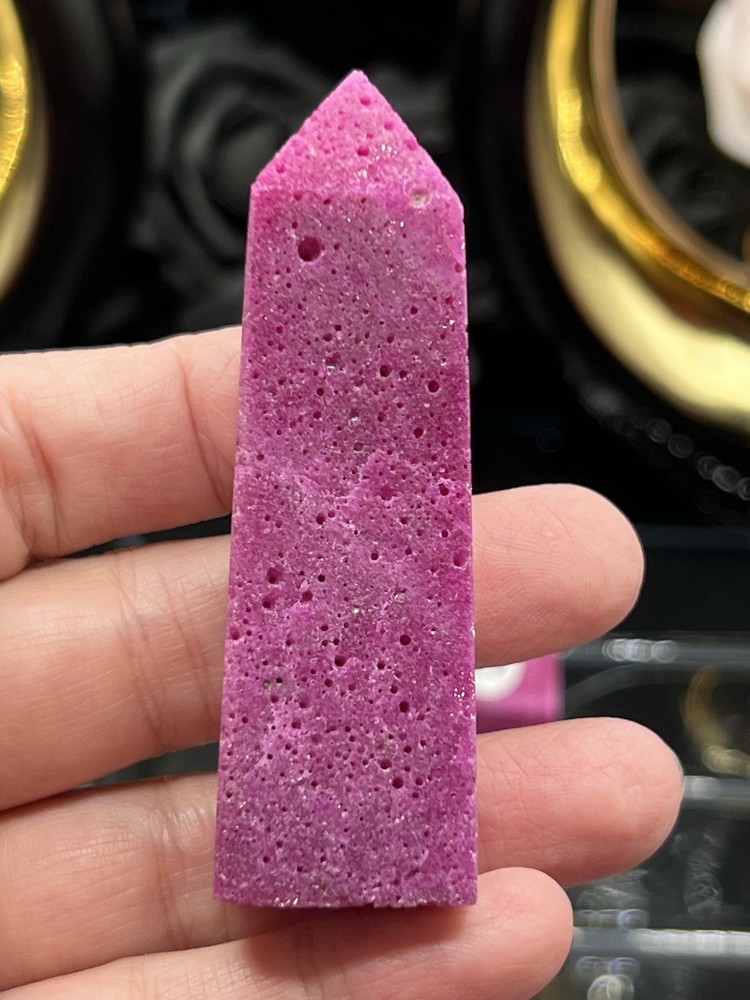 Honeycomb Ruby Uvreactive 4 sided Points Free shipping & Gift