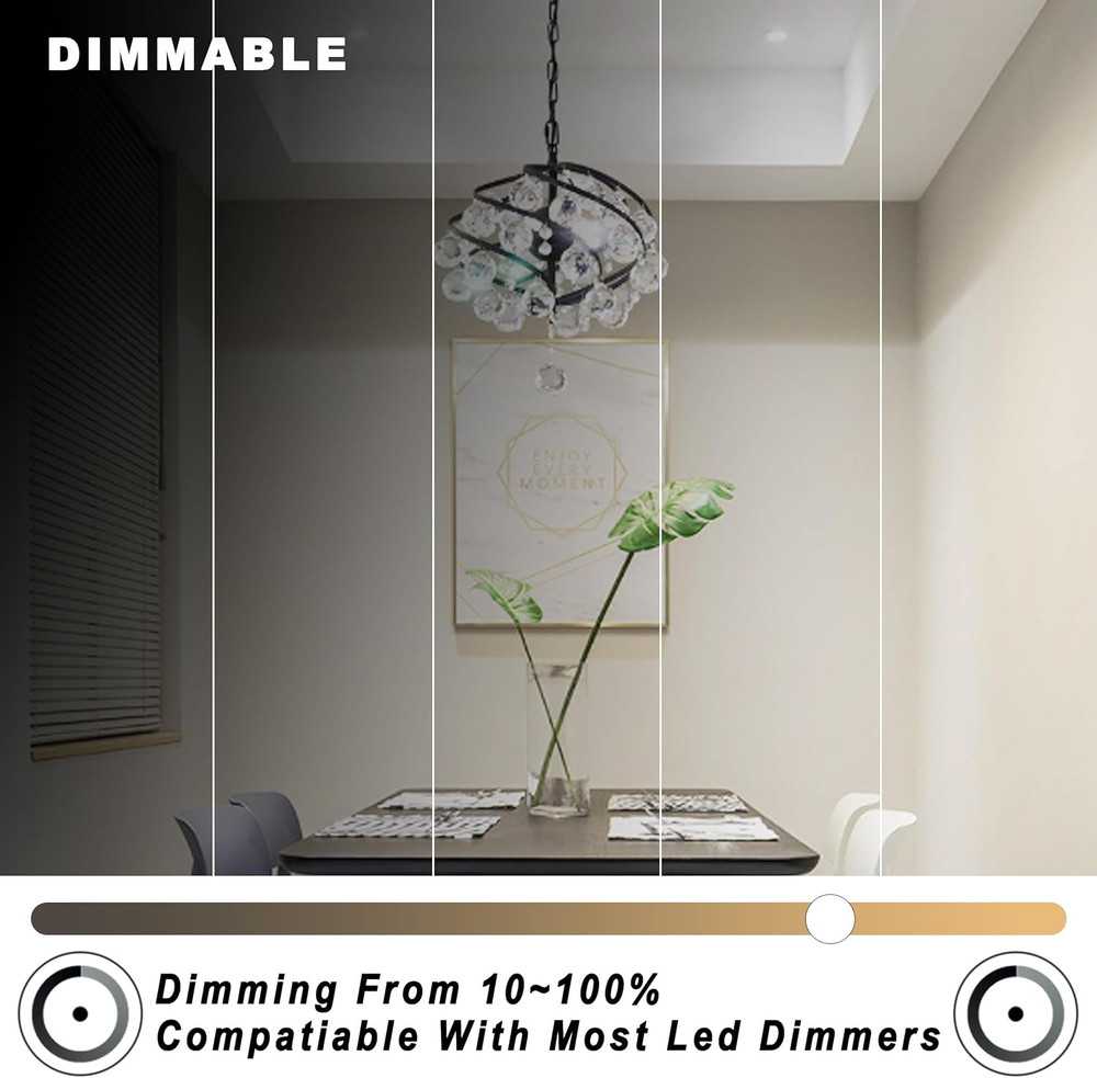 Dimmable E12 Led Bulbs 6000K Daylight White 5W,Replace 40 Watt E12 Halogen Equiv