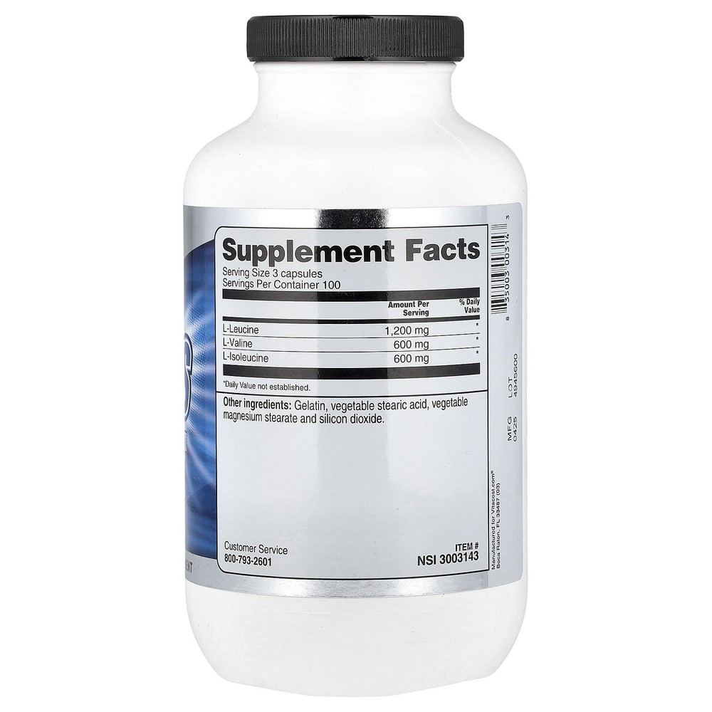 BCAAs, 300 Capsules