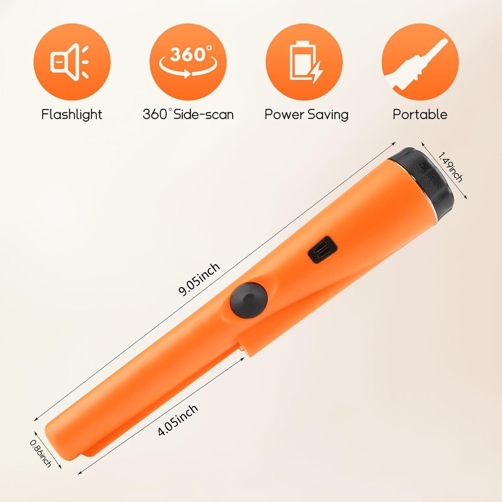 Metal Detector HandHeld Pro Pinpointer Pointer Probe Waterproof Sensitive Tester