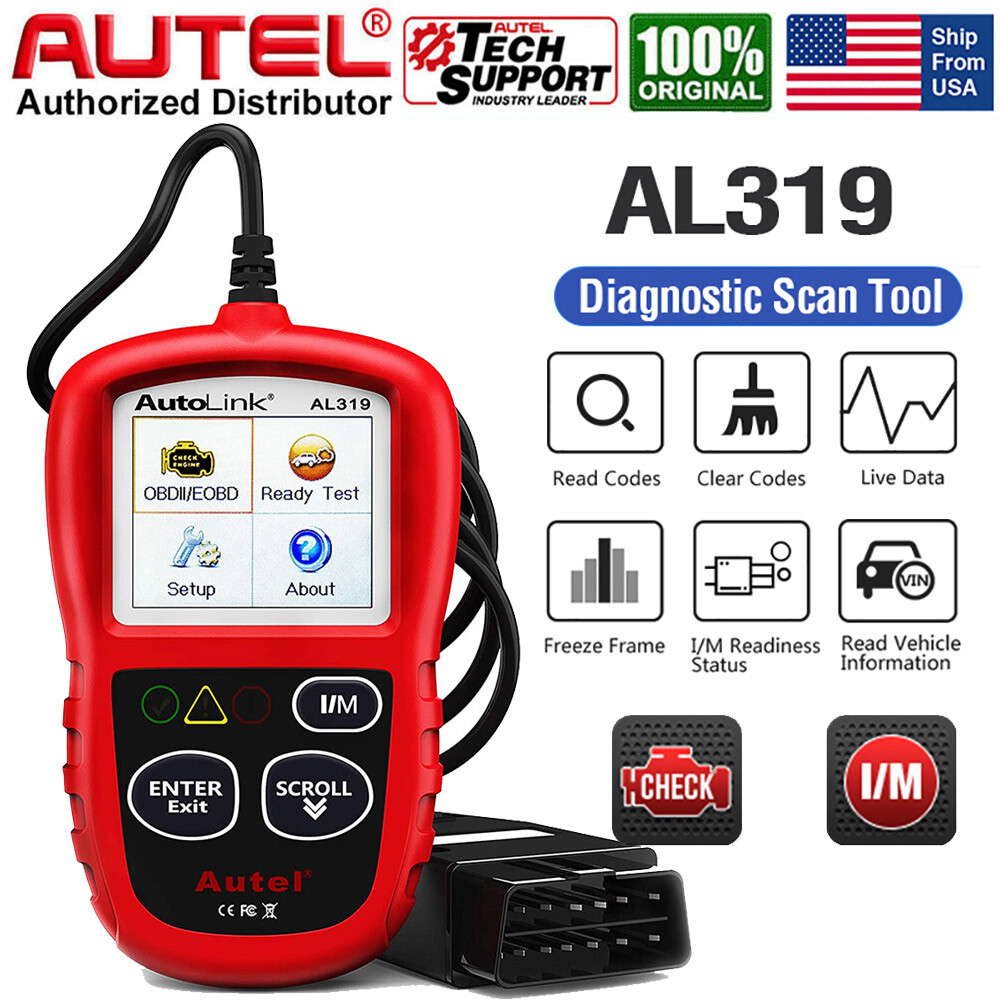 Autel AL319 PRO OBD2 CAN OBDII Auto Car Code Reader Diagnostic Scanner Tool