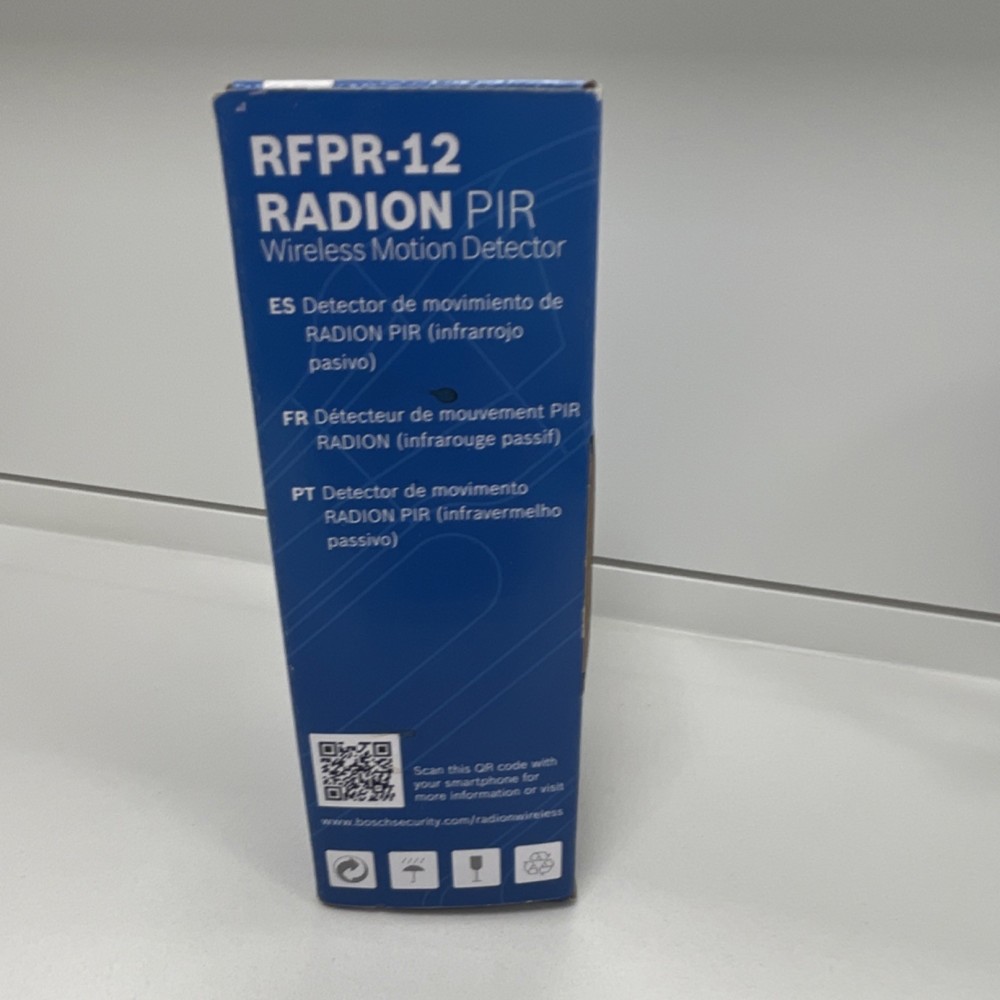 Bosch RFPR-12 Indoor Wireless PIR Motion Detector – 12m Range Security Sensor