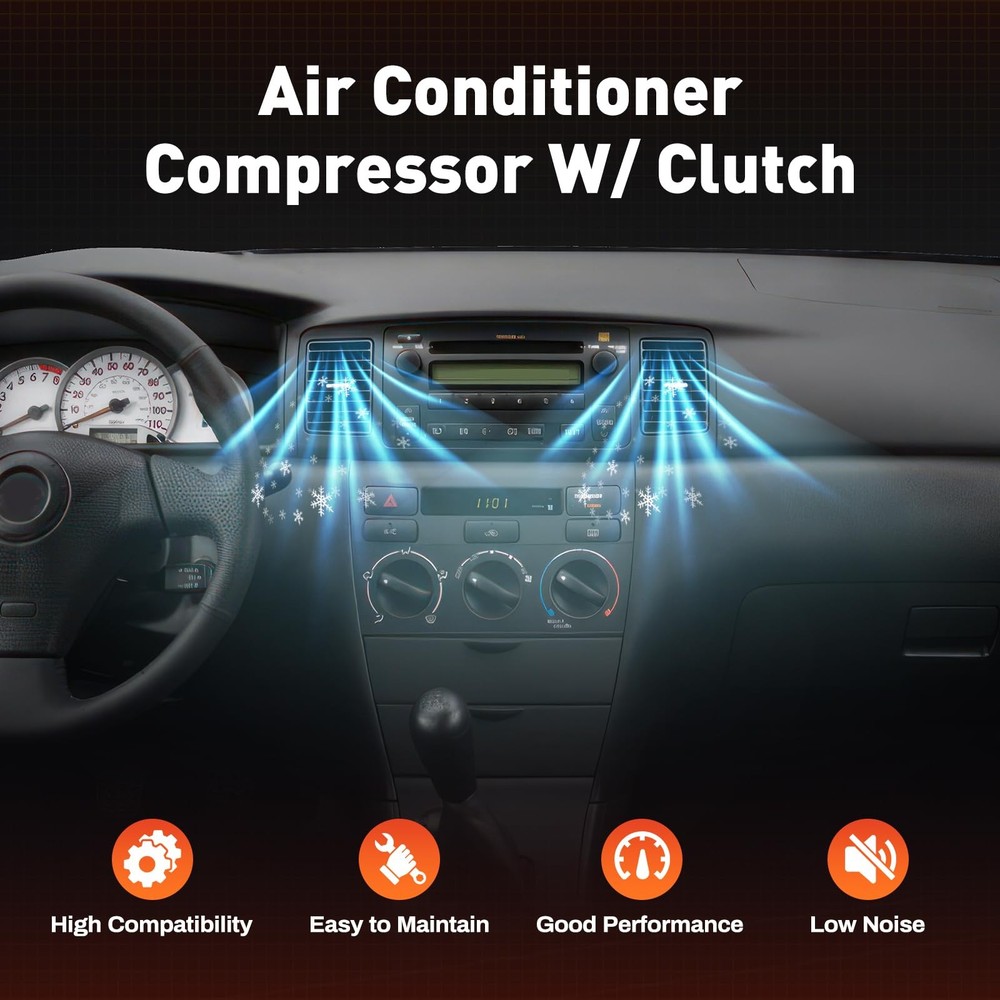 AC Compressor for 2003-2008 Corolla Matrix 1.8L