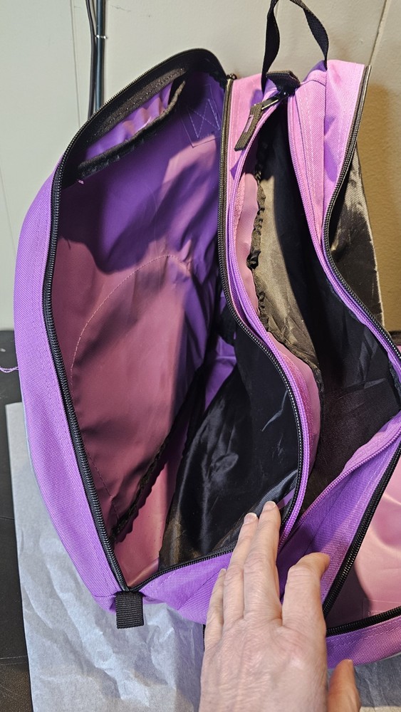 Athletico Purple Skate Bag For Inline Or Roller Skates. Missing Shoulder Strap