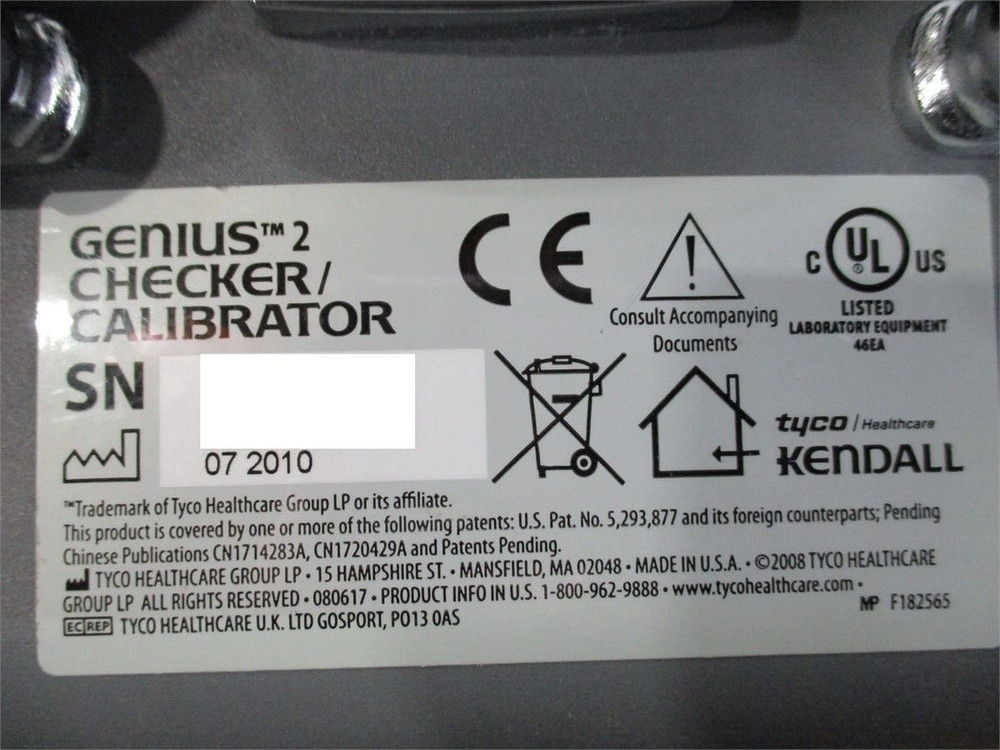 Covidien Genius 2 Checker/Calibrator REF 303097