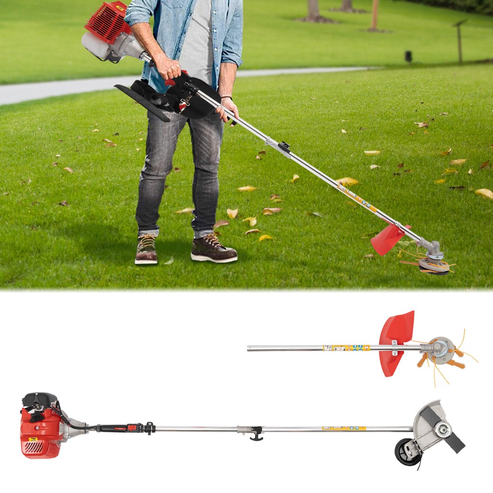 2 Stroke Engine 43cc Gas String Trimmer Lawn Wacker Weed Trimmer Air-cooled US