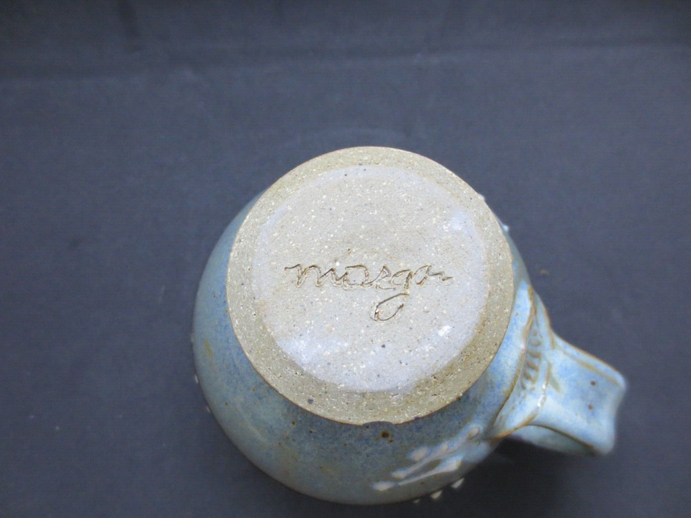 Vintage Handmade Pottery Mug 4" - Marked on Bottom