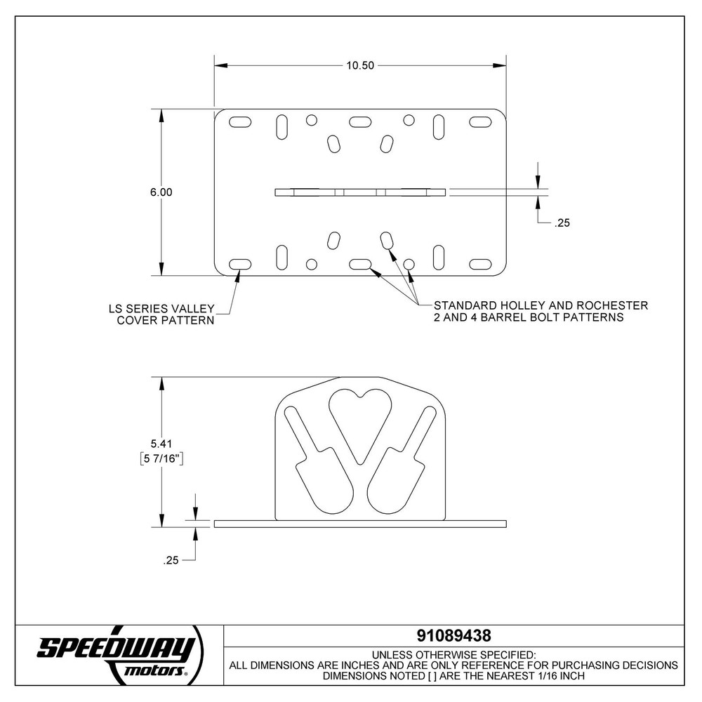Universal Carb/LS Engine Hoist Lift Plate | Motor Pulling/Lifting