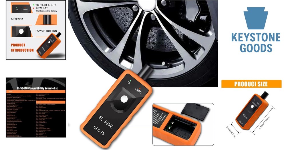 Universal GM TPMS Relearn Tool for Tire Sensor Activation & Reset