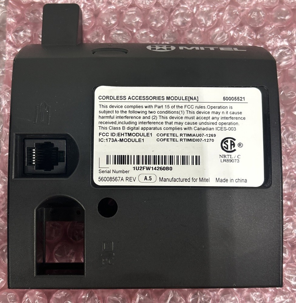 Mitel Cordless Accessories Module Part # 50005521
