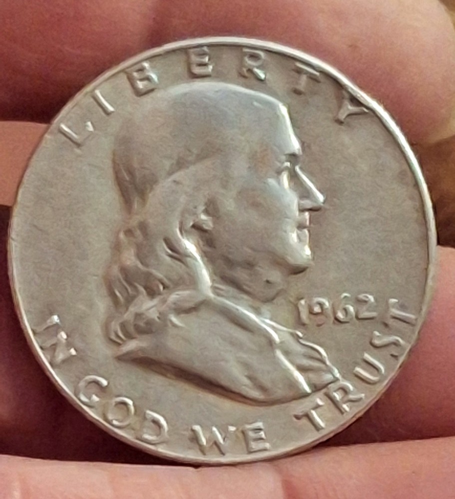 1962 Franklin Silver Half Dollar, No Mint Mark