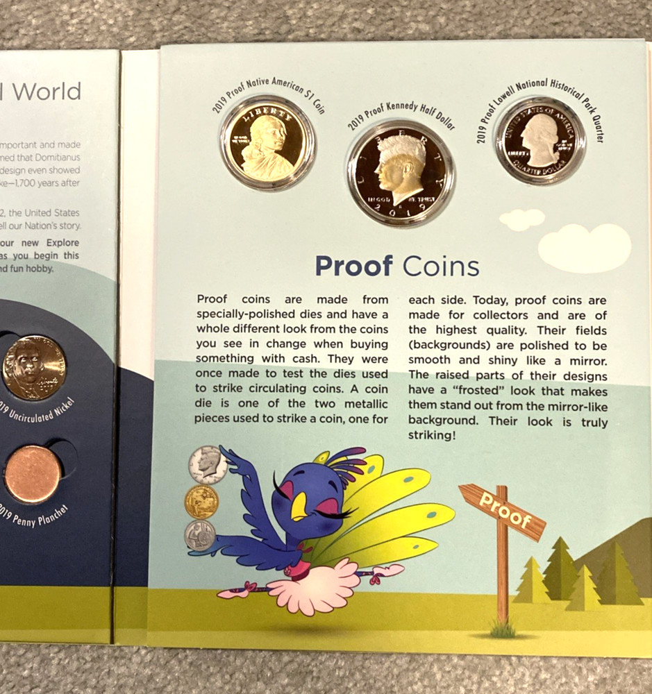 2019 US Mint Explore & Discover Coin Starter Kit Activity Book