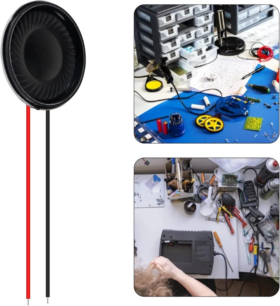 Versatile 6 Pack 28mm 2W Loudspeakers with 8 Ohm Compatibility for Electronics